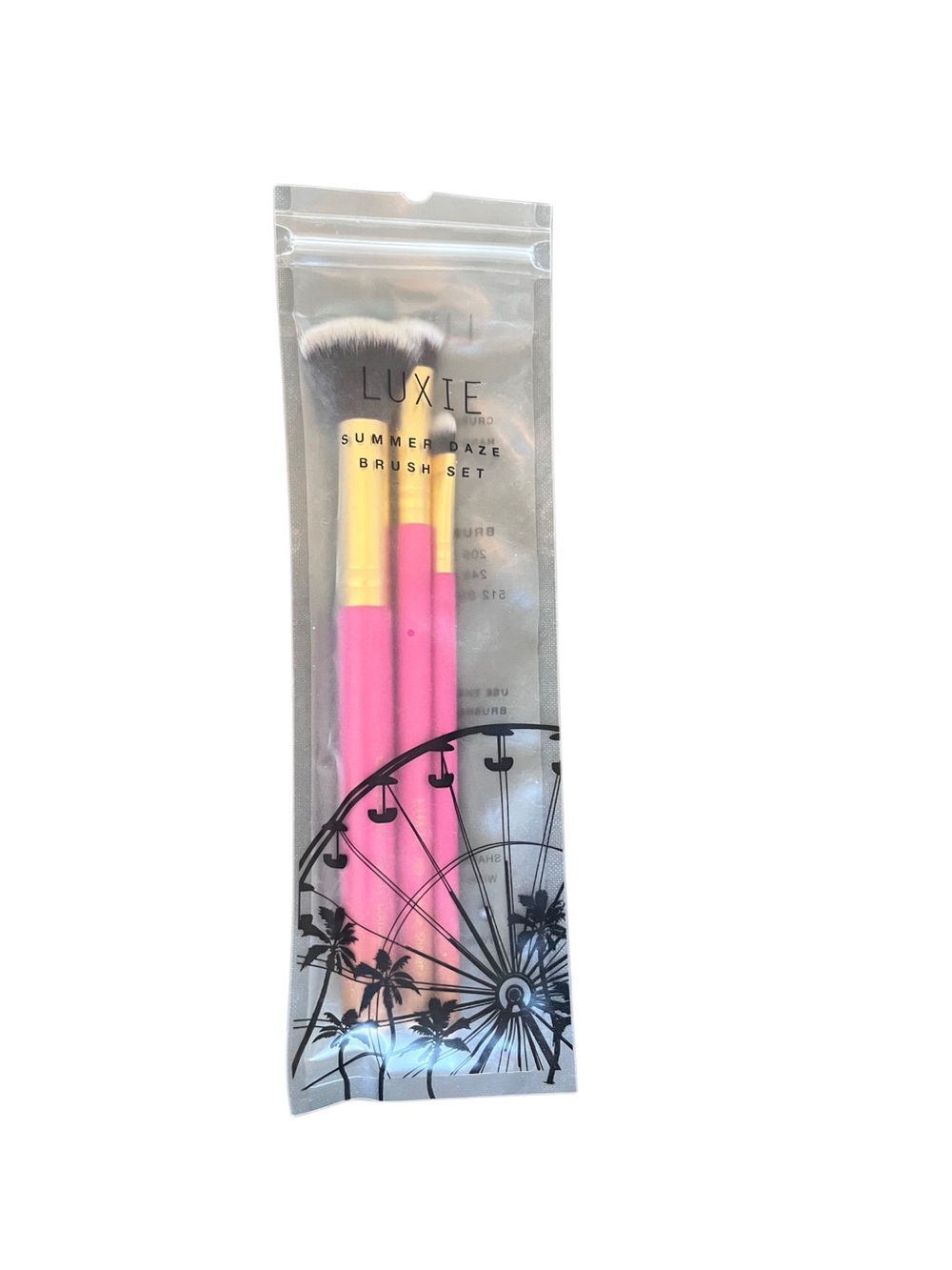 Luxie Pink and Gold Makeup Brush Set